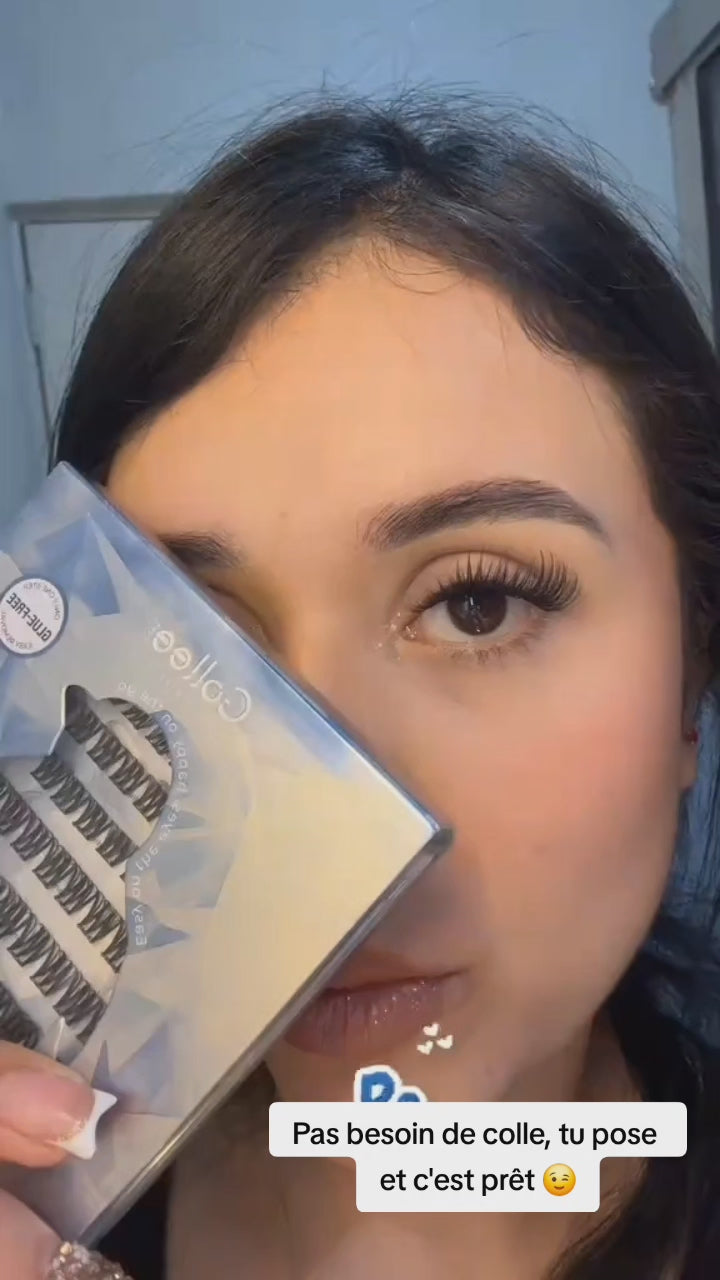 Cils DIY Clusters Gollee Sans Colle – Pose Facile à la Maison